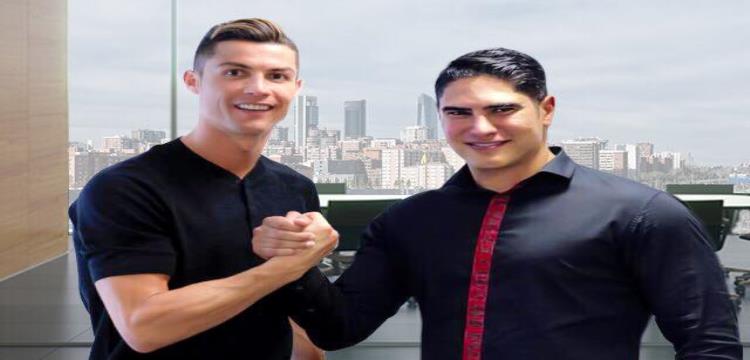 كريستيانو رونالدو مع أحمد أبو هشيمة